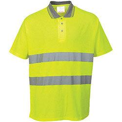 Portwest S171 Cotton Comfort Polo Shirt Yellow Small on Productcaster.