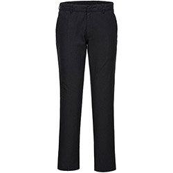 Portwest S232 Stretch Slim Fit Chinos Black Size 40 (Regular Fit) , HuntOffice.ie on Productcaster.