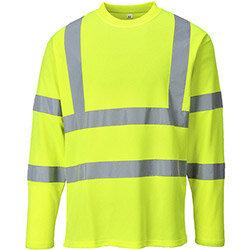 Portwest S278 Hi-Vis Long Sleeve T-Shirt Yellow Large , HuntOffice.ie on Productcaster.