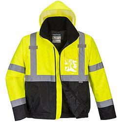 Portwest S363 Hi-Vis Value Bomber Jacket Yellow & Black Large on Productcaster.