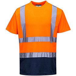 Portwest S378 Hi-Vis 2-Tone T-Shirt Orange & Navy Medium , HuntOffice.ie on Productcaster.