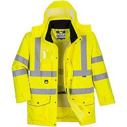 Portwest S427 Hi-Vis 7-in-1 Jacket Yellow XL on Productcaster.