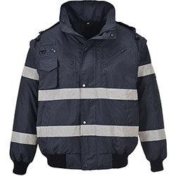 Portwest S435 Iona 4in1 Bomber Jacket Navy 3XL , HuntOffice.ie on Productcaster.