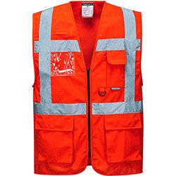 Portwest S476 Berlin Executive Vest Red Small on Productcaster.