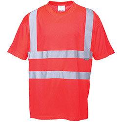 Portwest S478 Hi-Vis T Shirt Red 3XL on Productcaster.