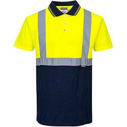 Portwest S479 Hi-Vis 2-Tone Polo Shirt Yellow & Navy 3XL , HuntOffice.ie on Productcaster.