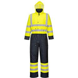 Portwest S485 Contrast Coverall Lined Yellow & Navy 6XL on Productcaster.