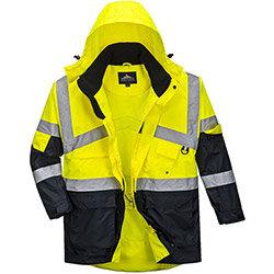 Portwest S760 Hi-Vis Breathable Jacket Yellow & Navy XSmall , HuntOffice.ie on Productcaster.