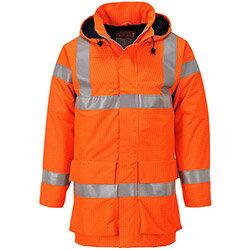 Portwest S774 Bizflame FR Rain Jacket Orange XXL , HuntOffice.ie on Productcaster.