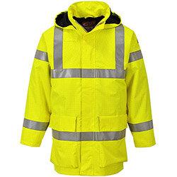 Portwest S774 Bizflame FR Rain Jacket Yellow Large , HuntOffice.ie on Productcaster.