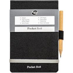 Pack of 6 A7 Pukka Pad Police Memo Book with Pencil and Elasticated Strap on Productcaster.