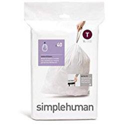 Simplehuman Custom Fit Bin Liners Code T 3L, Pack of 40 CW0216 on Productcaster.