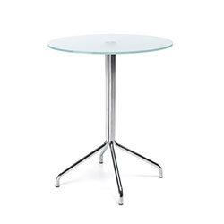 Round Glass Coffee Table D600xH720 4 Star Base on Productcaster.