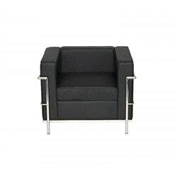 Korby Single Seater Executive Armchair Black Faux Leather on Productcaster.