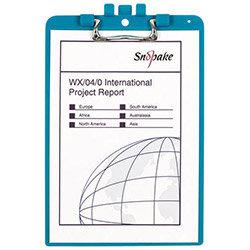 Snopake Clipboard with Pen Holder A4 Turquoise 15887 , HuntOffice.ie on Productcaster.