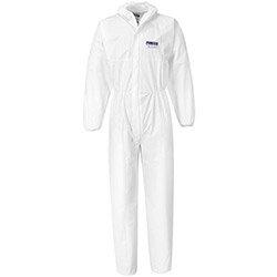 Portwest ST40 Coverall PP/PE 65g (Pack of 50) White Small , HuntOffice.ie on Productcaster.