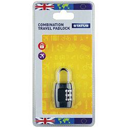 Status Three-Digit Combination Travel Padlock Pack of 5 SCPLOCK1PK5 on Productcaster.