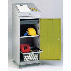 Tool Cupboards Single Door Green With 1 Drawer & 2 Shelves on Productcaster.