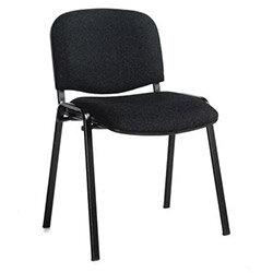 Chair Conference Stackable Blk Frame Charcoal Pk4 on Productcaster.