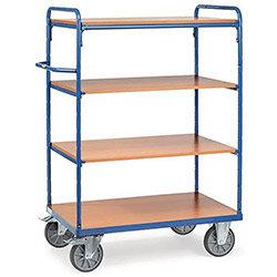 Melamine Shelved Trolley 1500mm High With 4x700mm Deep Shelves on Productcaster.