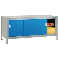 Full Area Sliding Door Cabinet Blue , HuntOffice.ie on Productcaster.