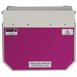 50L Flame Retadant Waste Bin With Purple Lid Cytotoxic & Cytostatic Waste on Productcaster.