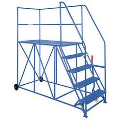 Single Ended Access Platform Blue 3200Mmx2896Mmx1016Mm Platform Opening To Left Of Steps on Productcaster.