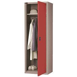 Wardrobe Slim Width Shelf Colour Red , HuntOffice.ie on Productcaster.