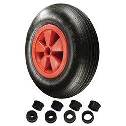 400mm Wheel Polypropylene & Rubber Wxdxh: 100x400x400 150Kg Load Capacity on Productcaster.