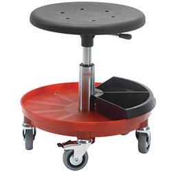 Sigma Rollerstool Nylon Base W/2 Toolboxes Seat Height 46-65 Cm on Productcaster.