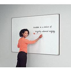 Black Write-On Coloured Edged Whiteboard 620x920 on Productcaster.