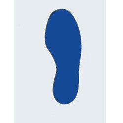 Floor Signal Blue Markers Feet 300X100mm Pk 10 (5 Left/5Right) on Productcaster.