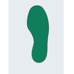 Floor Signal Green Markers Feet 300X100mm Pk 10 (5 Left/5Right) , HuntOffice.ie on Productcaster.