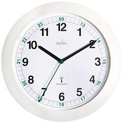 Milan White Radio Controlled 24Hr Wall Clock on Productcaster.