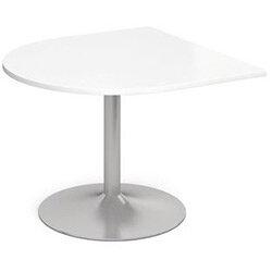 D-End Trumpet Base Boardroom Table 25mm Top White , HuntOffice.ie on Productcaster.