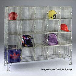 16 Compartment Mesh Locker 1370X1210X457 With Individual Doors , HuntOffice.ie on Productcaster.