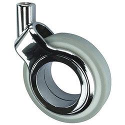 Plate Fixing Swivel Furniture Castor 75mm Grey Tyred Wheel 50Kg Load Capacity , HuntOffice.ie on Productcaster.