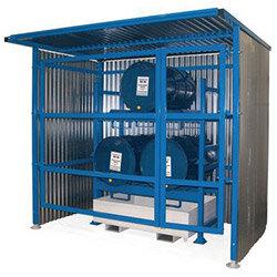 Double Gated Open Front Shelter 2100X2500X1900 Blue , HuntOffice.ie on Productcaster.