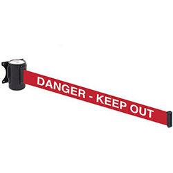 Wallmaster 300 Danger Keep Out 3M Red Webbing With White Print on Productcaster.