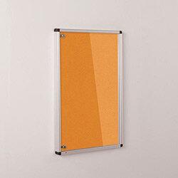 Colourplus Fabric Tamperproof Noticeboards 900x900mm (Hxw) Orange , HuntOffice.ie on Productcaster.