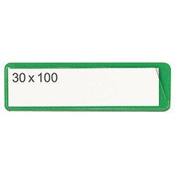 Self-Adhesive Ticket Pouch 30X100 Pk 100 Green on Productcaster.