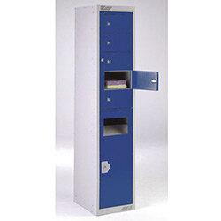 Combination Garment Collector & Dispenser Locker Blue on Productcaster.