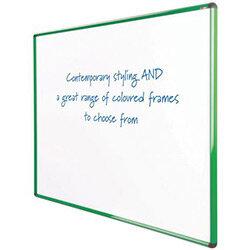 Shield Design Magnetic Whiteboard 600X900 Green Frame on Productcaster.