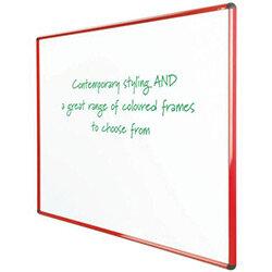 Shield Design Magnetic Whiteboard 1200X1500 Red Frame , HuntOffice.ie on Productcaster.