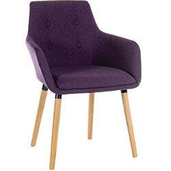 4 Legged Reception Chair Plum (Set Of 2) on Productcaster.