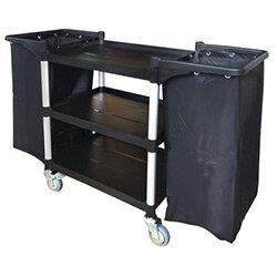 Three Tier Plastic Tray Trolley Open With 2 Frames & Nylon Bag on Productcaster.