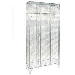 Locker 6mm Dia. Wire Mesh 1 Door Nest Of 3 D:457mm on Productcaster.