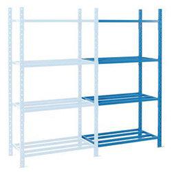 Shelving Heavy Duty Tubular Add-On Bay With Shelf Cover 4 Shelves 2000X1250X800mm , HuntOffice.ie on Productcaster.