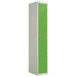 Laminate Door Lockers Green Door Wet Area 1800.300.300 1 Compartment on Productcaster.