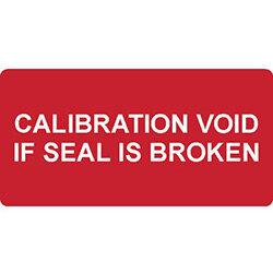 Calibration Void If Seal Is Broken Labels (50x25mm Roll Of 250) on Productcaster.